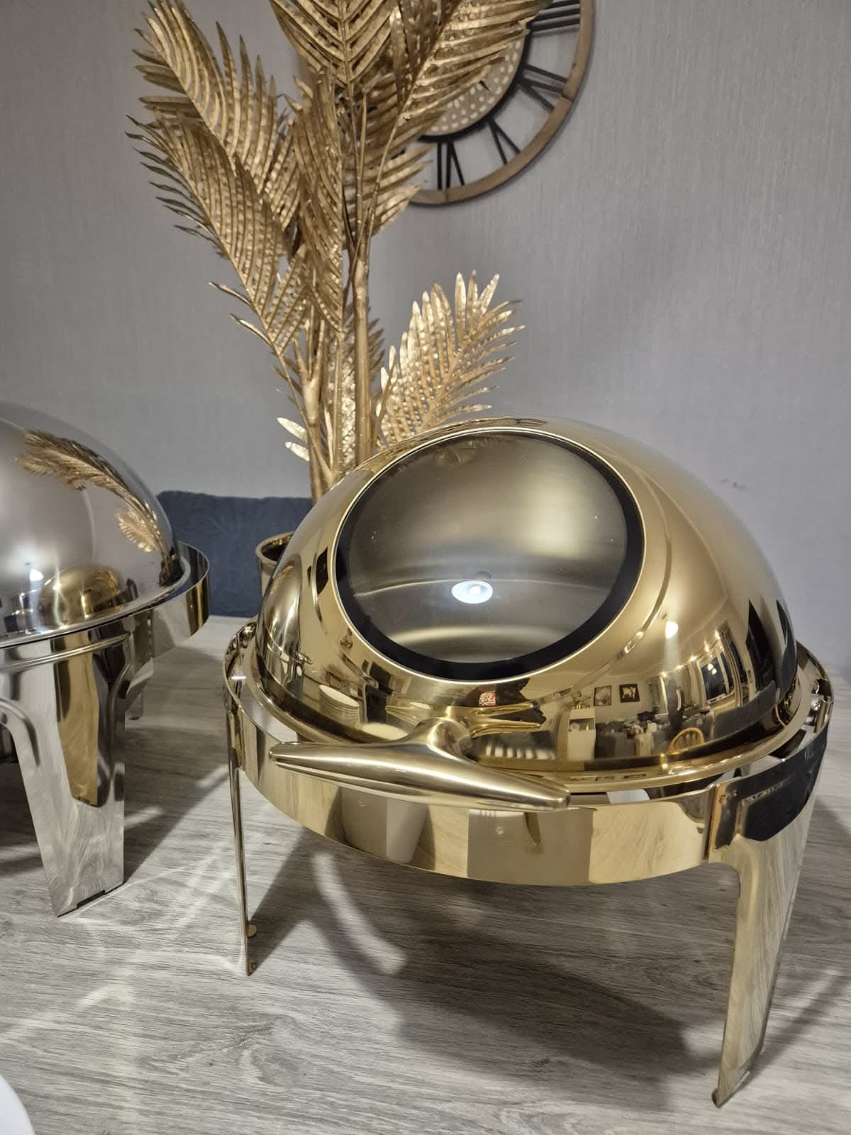 Chafing dish doré luxe